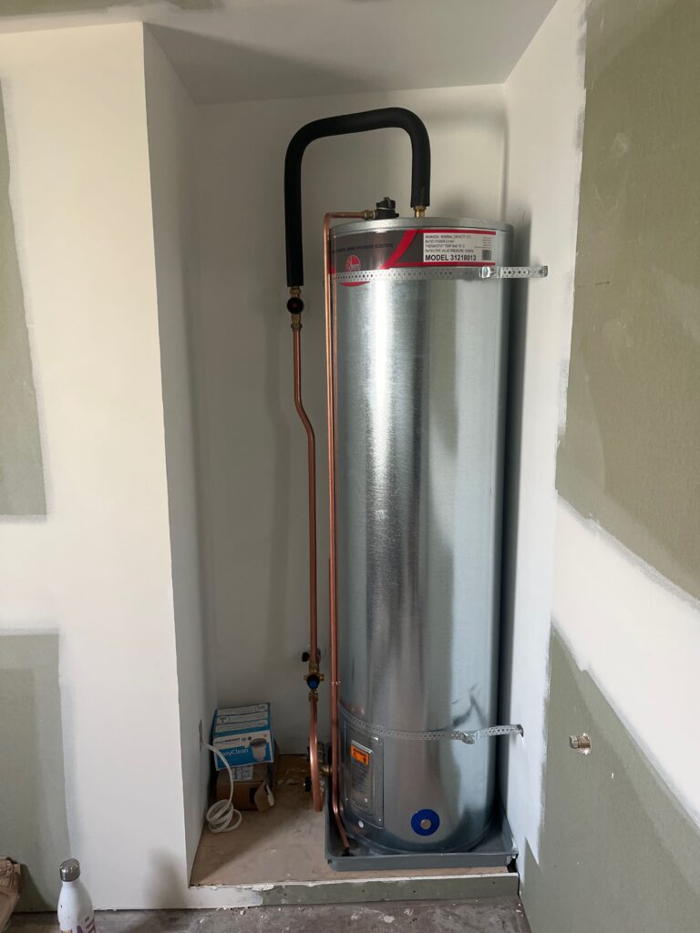 renovation new hot water cylinder 