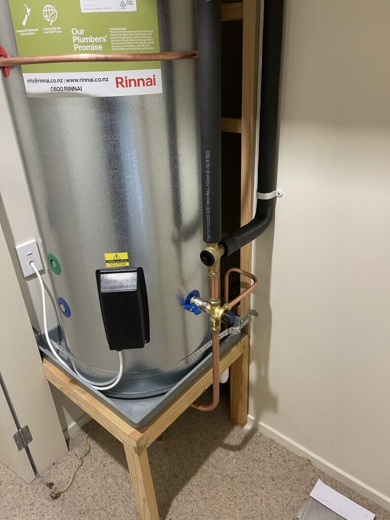 new hot water cylinder installation